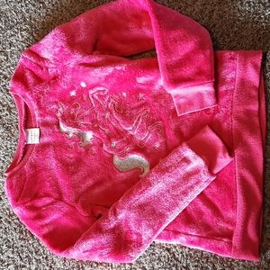 Pink fuzzy sweatshirt